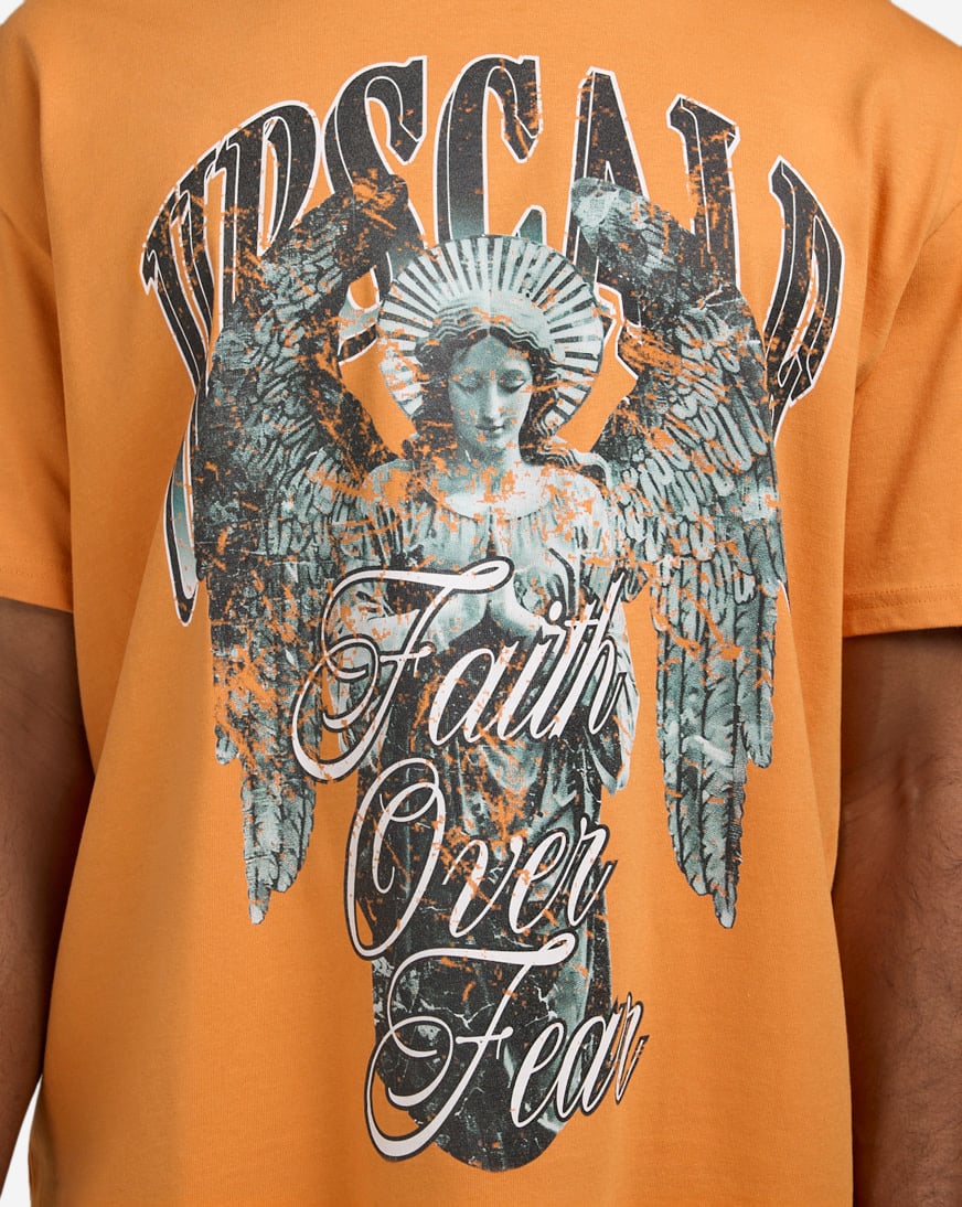 Shop Upscale Statued Holy Angel Tee MTUS402-04163 orange | SNIPES USA