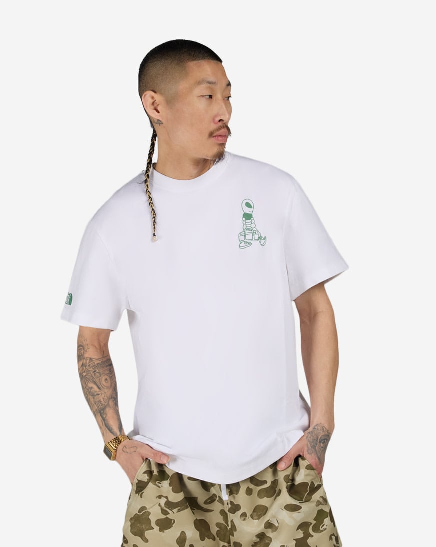 Shop The North Face Alien Relaxed Short-Sleeve Tee NF0A8G9G white