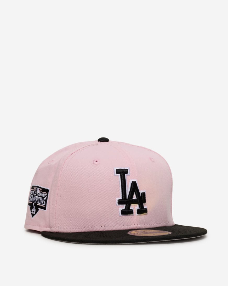 Shop New Era 59Fifty Los Angeles Dodgers Fitted Hat 70967130 pink