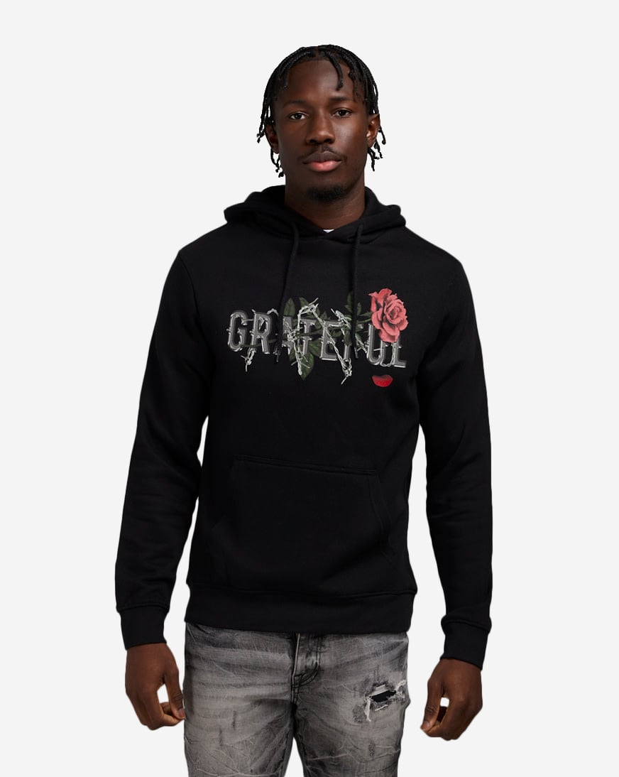 Shop Mister Tee Grateful Rose Hoodie MTUS274-00007 black | SNIPES USA
