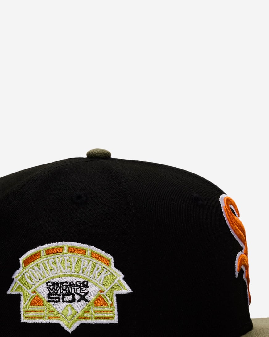 Shop New Era 59Fifty Chicago White Sox Green Bark Fitted Hat