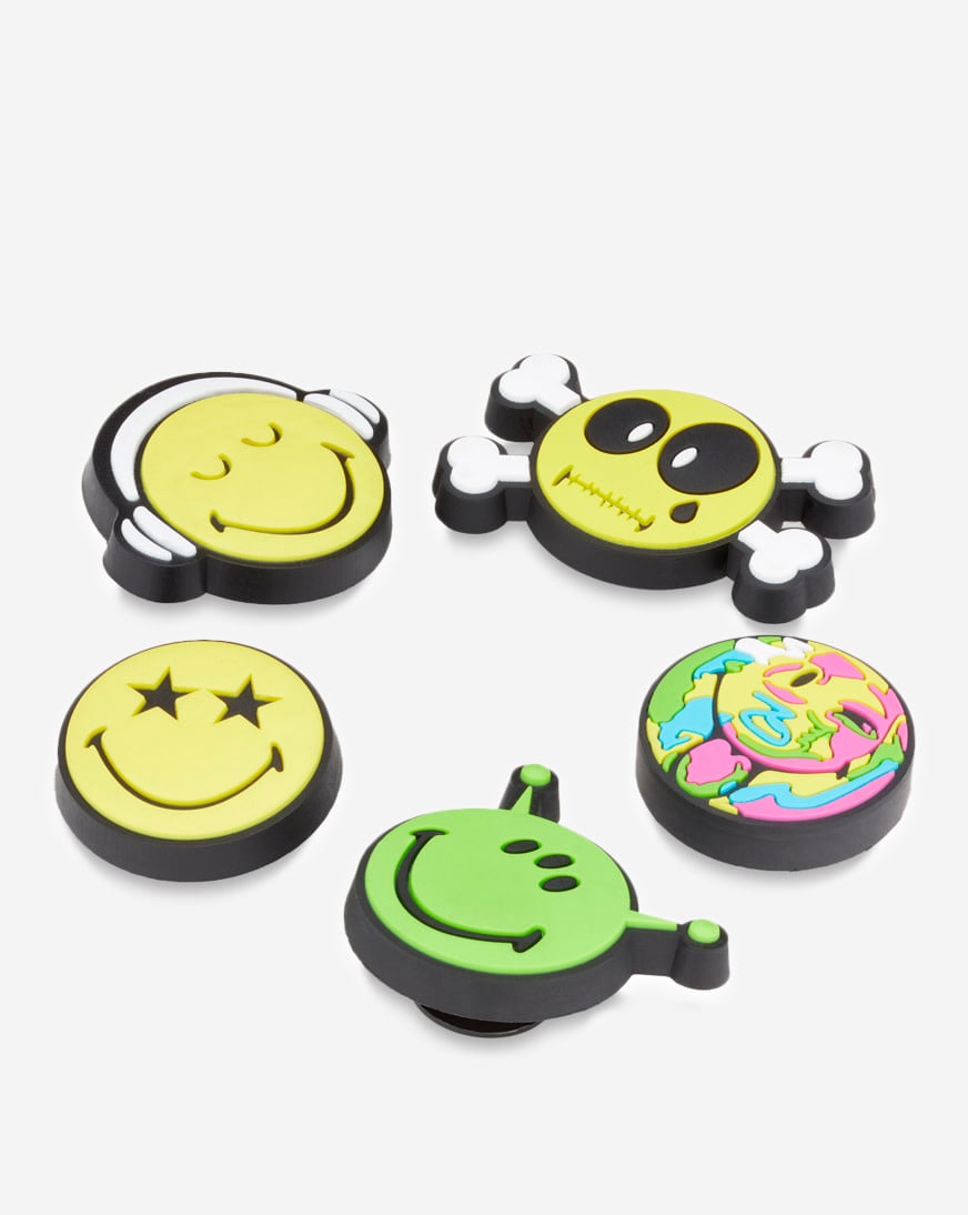 Shop Crocs Smiley 5 Pack Jibbitz Charms 10009671 multi | SNIPES USA