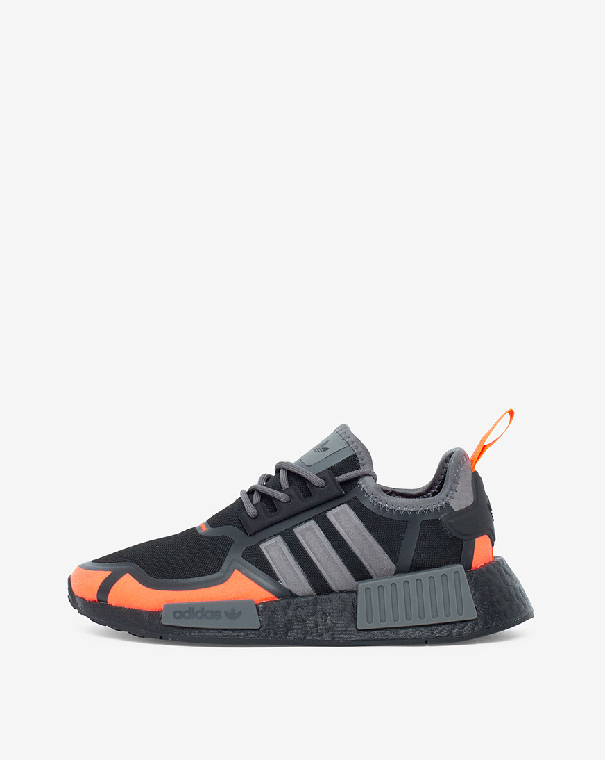 adidas gazelle silver green womens Adidas NMD R1 Core Black Solar Orange main image 0