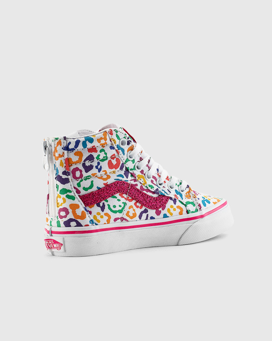 purple velcro rainbow vans