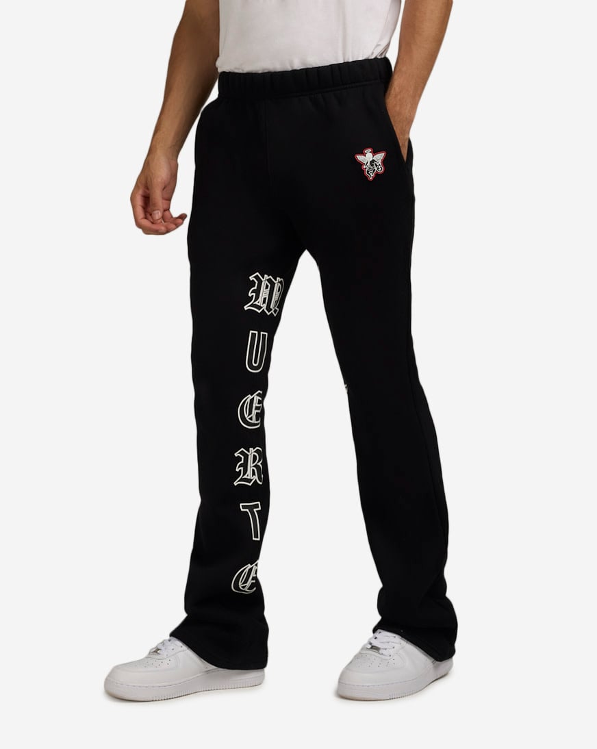 2月1日まで【Yum】MAHF FS EAZY PANTS Shop Hasta Muerte Real Oe Fleece Pants HMREALOEPNT-BLK black
