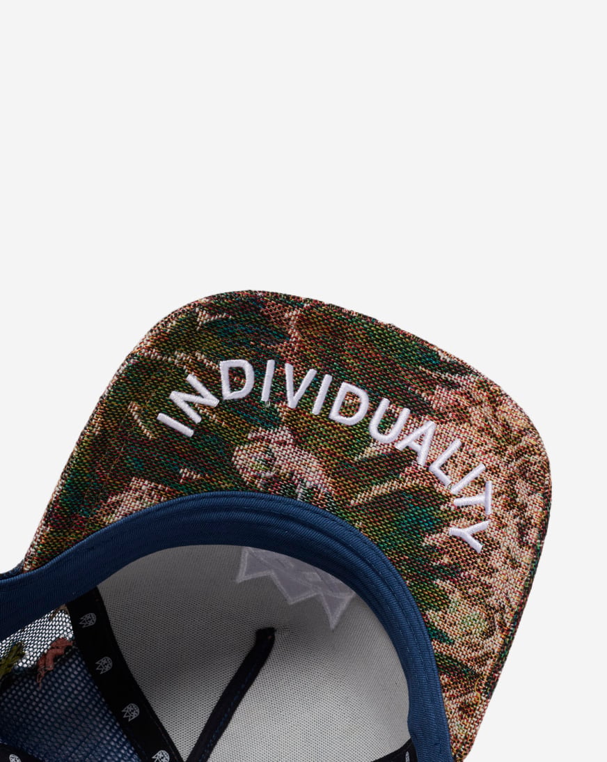 Cult of Individuality Repeat Tapestry Mesh Back Trucker Hat