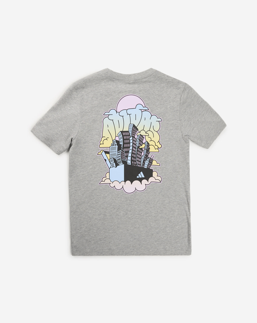 Shop adidas Kids' 90s Nostalgia City Graphic Tee AA11082-AH66 grey