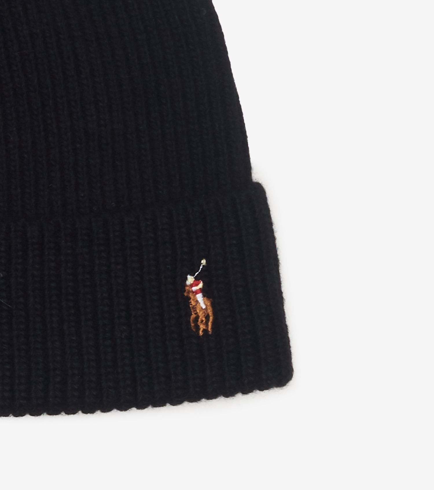 Shop Polo Ralph Lauren Signature Cuff Hat PC0483-002 black