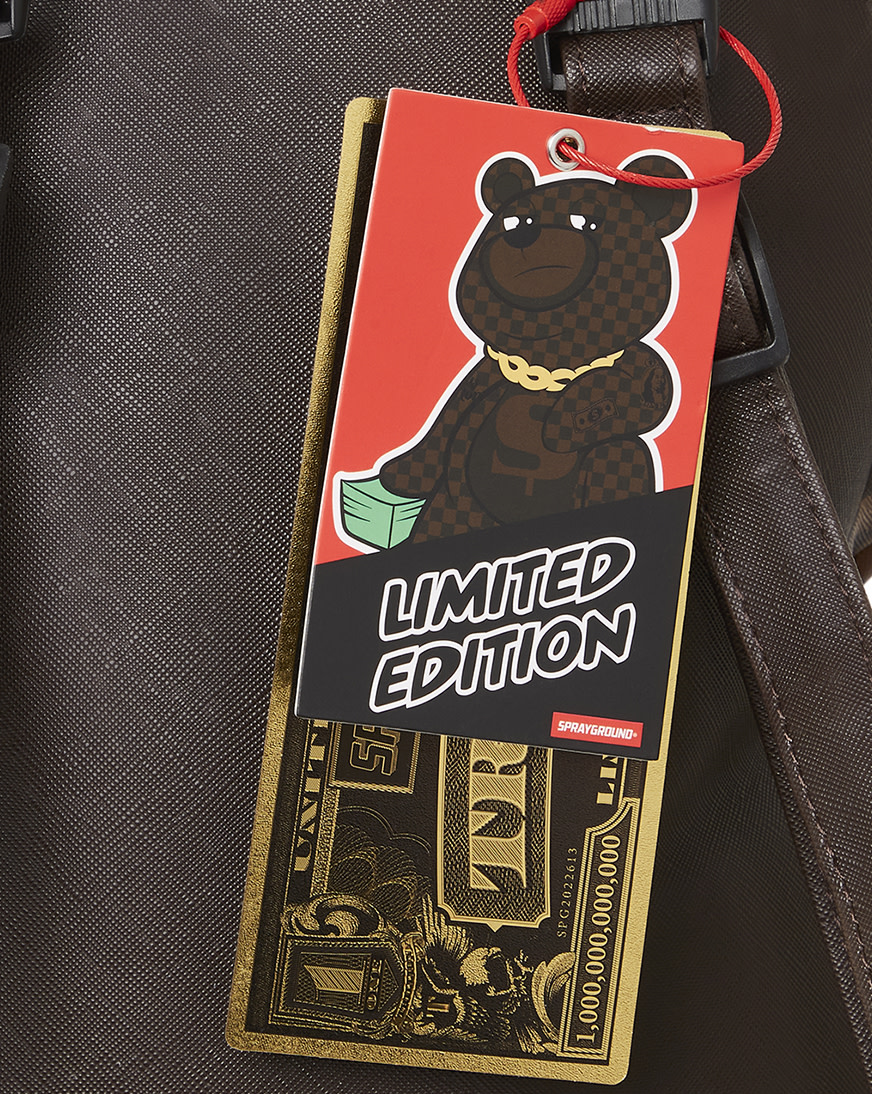 【関税&送料込】Sprayground Bags Brown Sprayground Money Checkered Brown Backpack | Zumiez