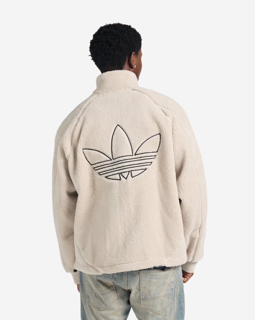 Shop adidas Full Zip Teddy Fleece Jacket KY0040 white | SNIPES USA