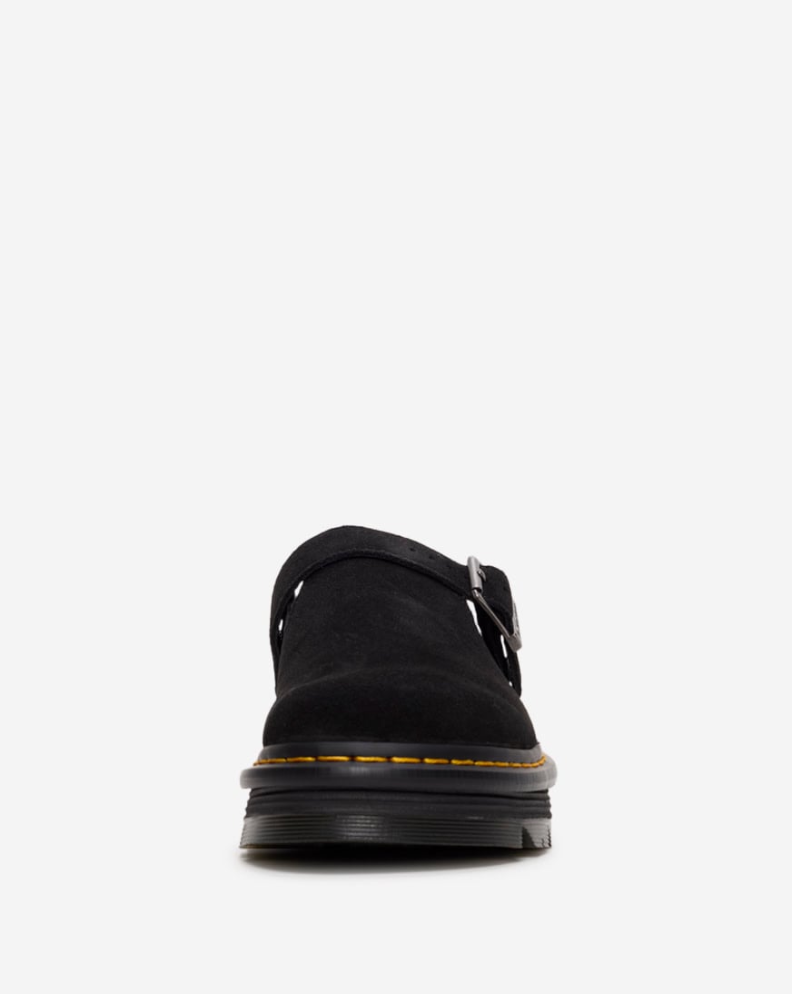 Shop Dr. Martens Zebzag Suede Slingback Platform Mules