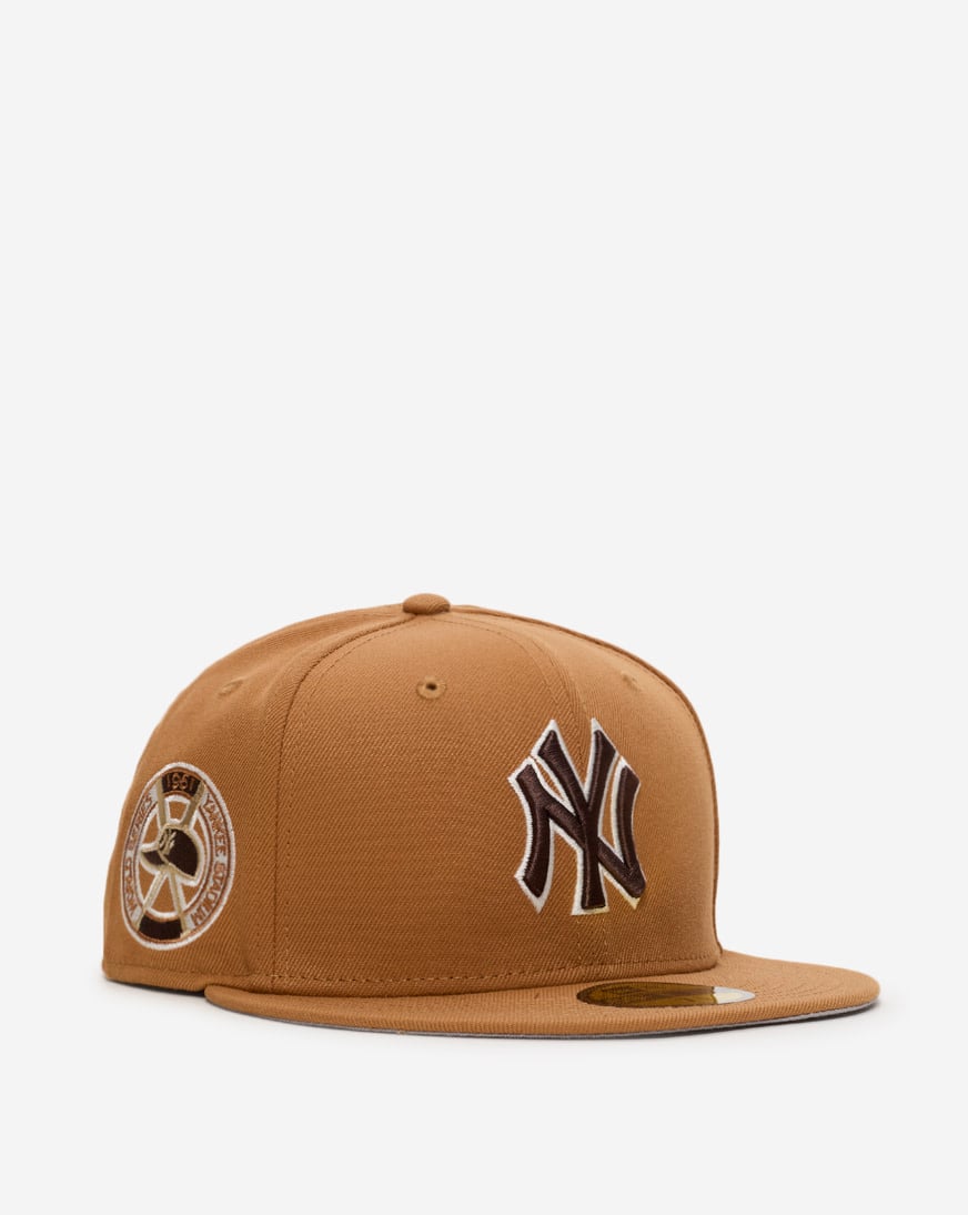 Shop New Era 59Fifty New York Yankees Light Bronze Fitted Hat