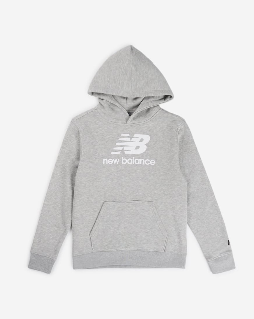 Shop New Balance Grade School Pullover Hoodie LAK51J09AGT grey