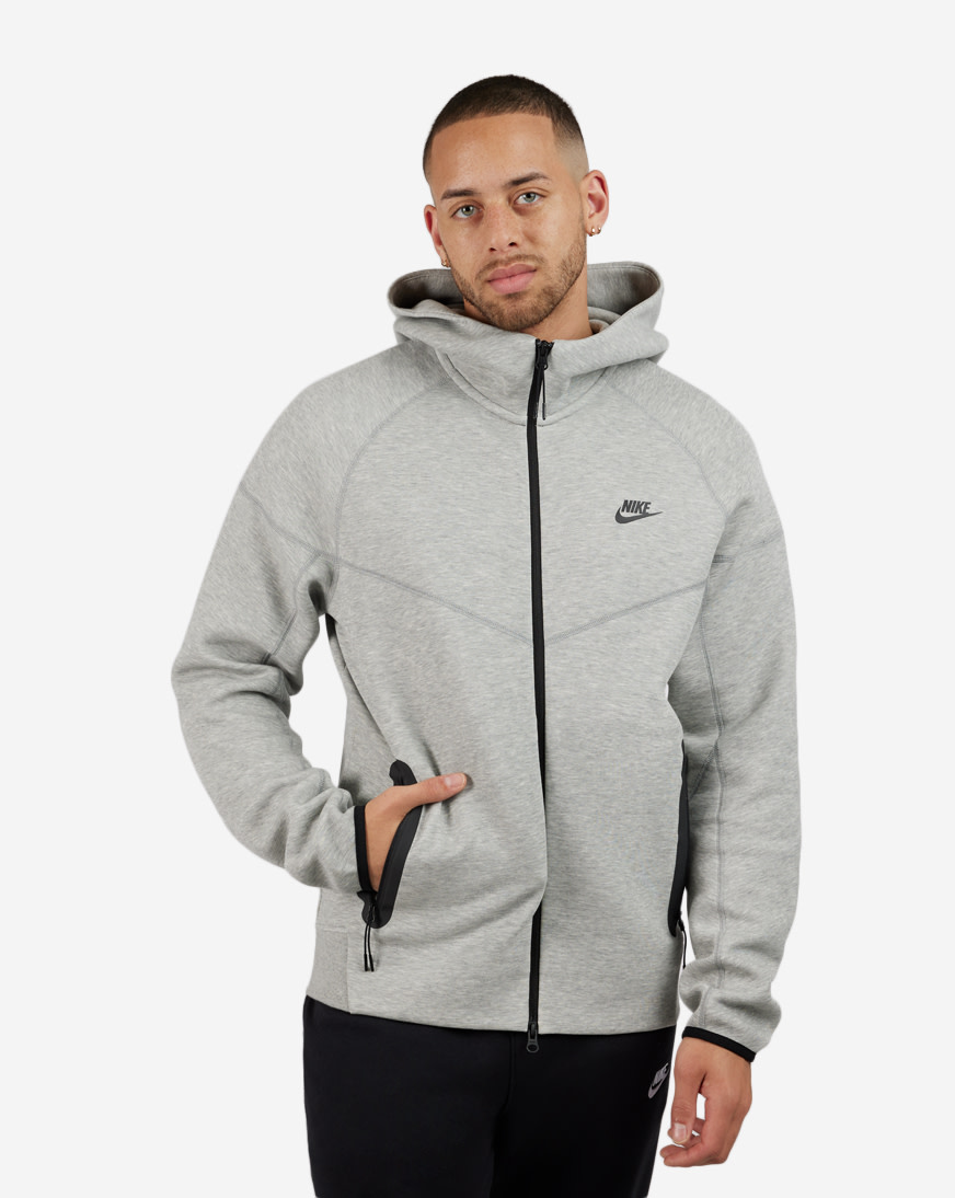 Shop Nike Tech Fleece Full-Zip Hoodie FB7921-063 grey | SNIPES USA