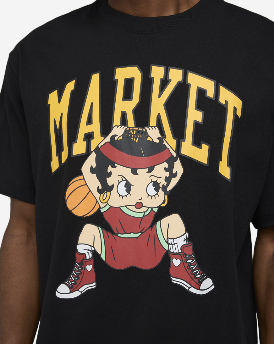 Shop MARKET Betty Boop Dunking T-Shirt 399002269-BLK black