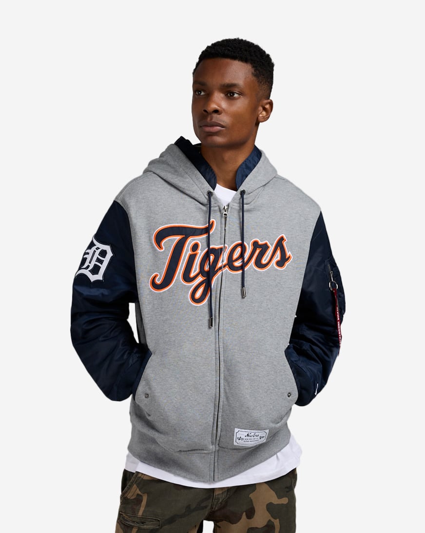 Shop New Era Alpha Industries Detroit Tigers Bomber Jacket
