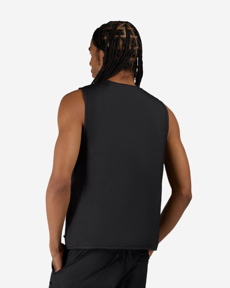 Shop SNIPES Waxed Nylon Vest SS26-MA022-001 black | SNIPES USA