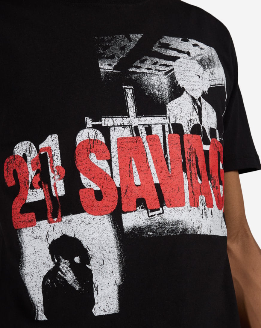 Shop Graphic Tees 21 Savage Photo Tee 37861034 black | SNIPES USA