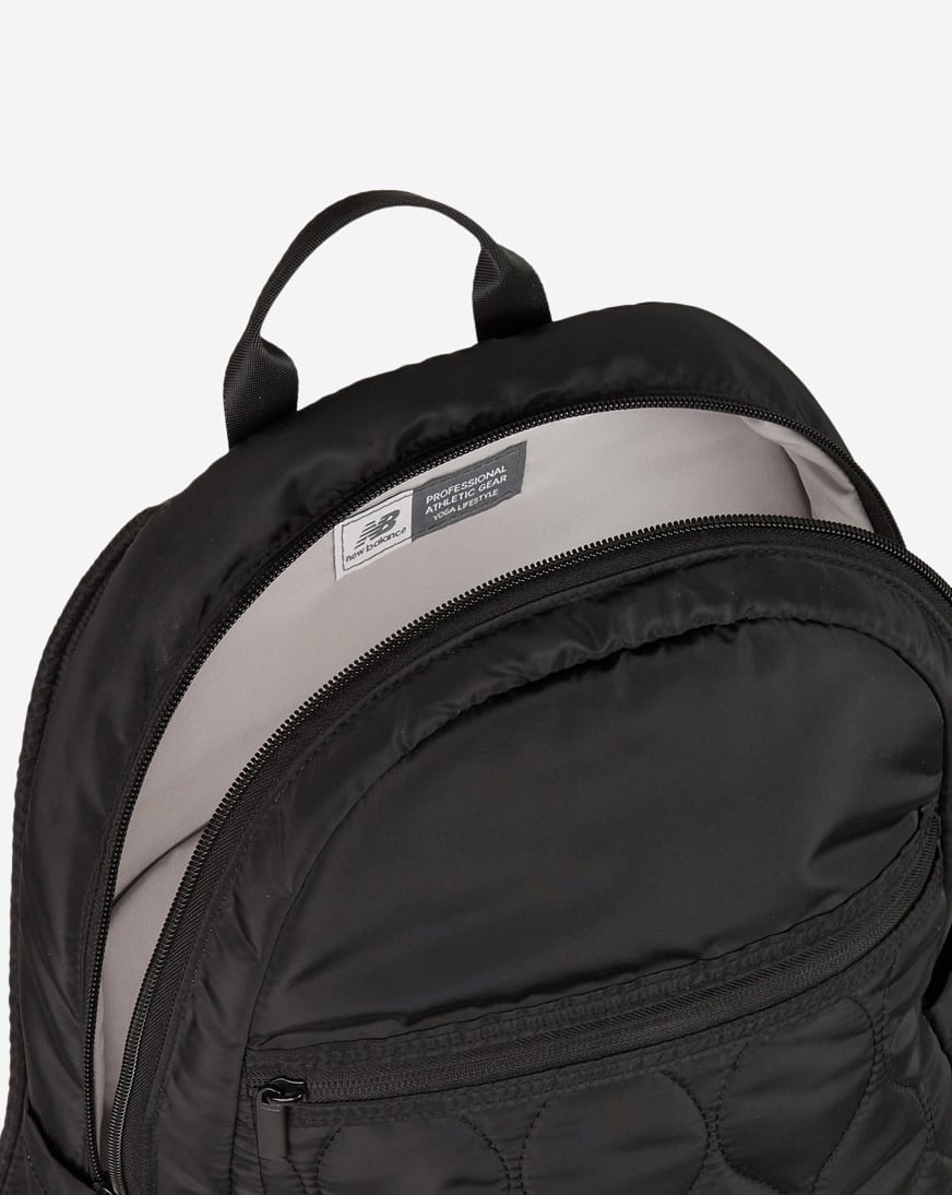☆NOIAGO☆ Quilted Flip Backpack Black Shop New Balance Quilt Backpack LAB23176 black | SNIPES USA