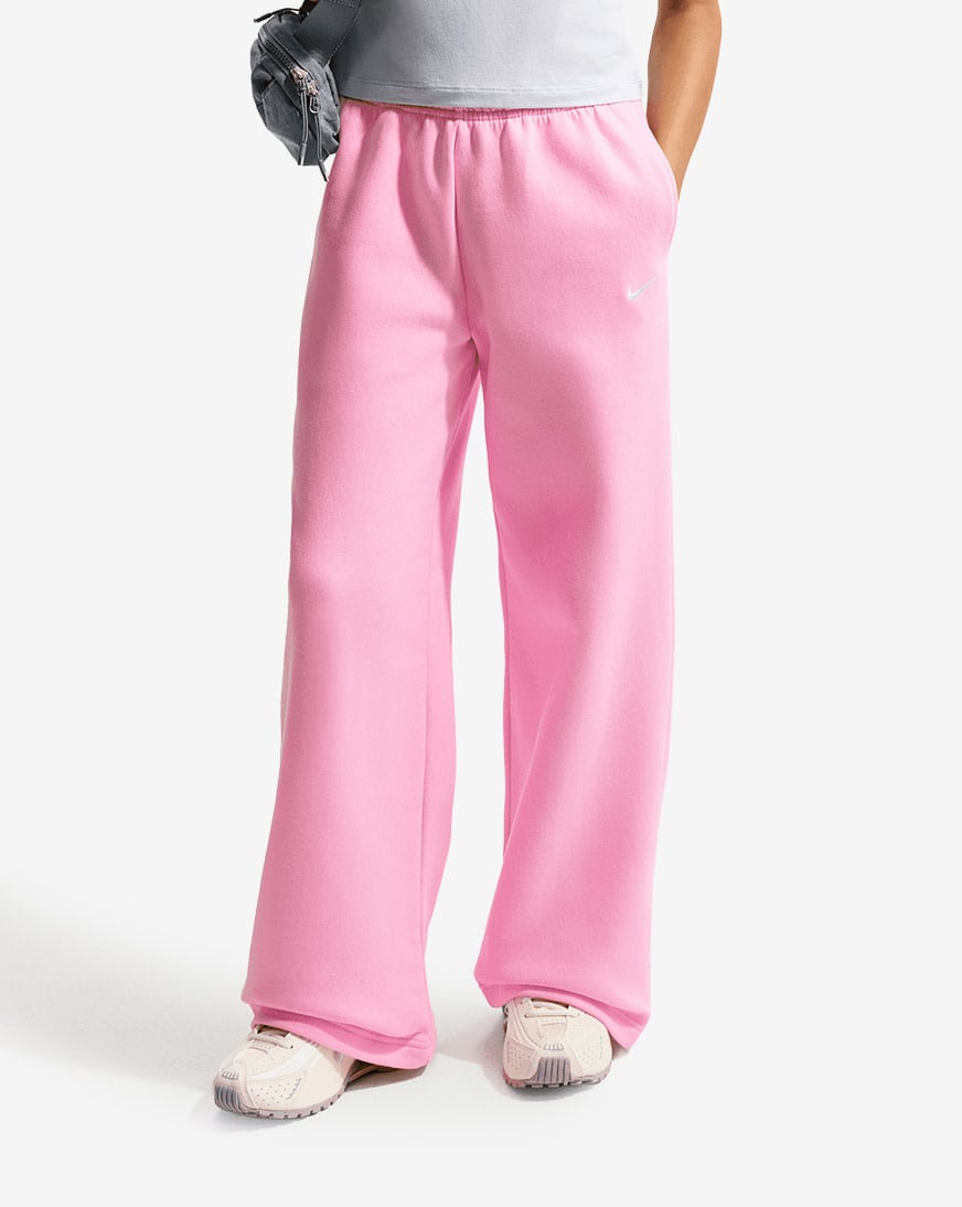 Shop Nike Big Kids' NSW Studio Fleece Open-Hem Pants IM4973-621