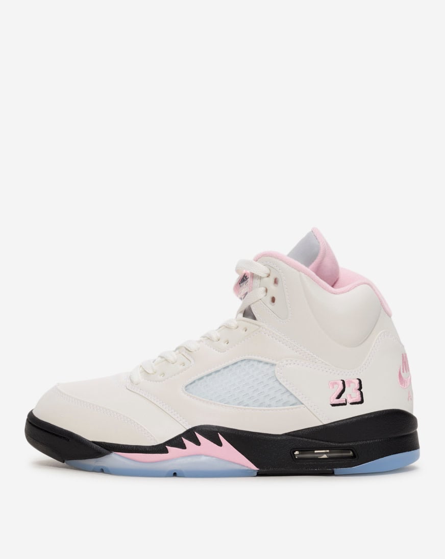 jordans white black and pink