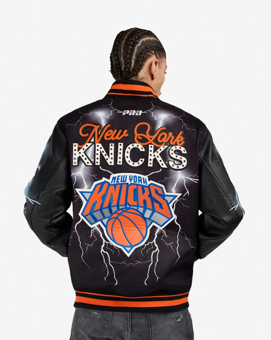 Shop PRO STANDARD New York Knicks Lightning Jacket BNK6517045-BOR