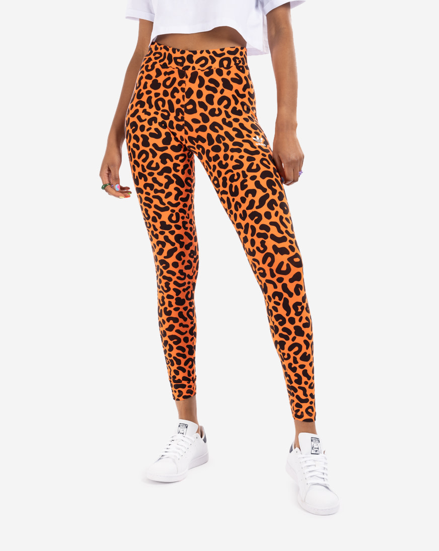 Shop adidas Leopard Tights HC4477 orange | SNIPES USA