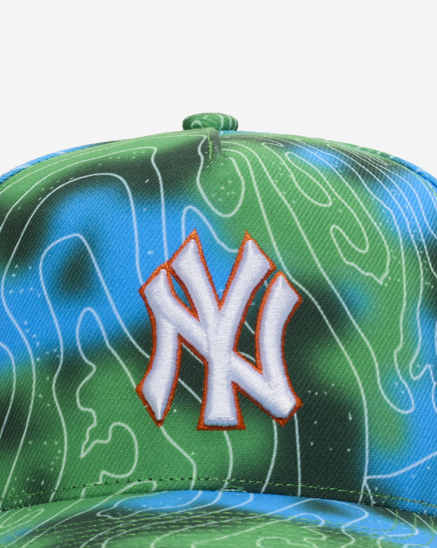 Shop Mitchell Ness New York Yankees Pro Pinch Poison Leaf Snapback