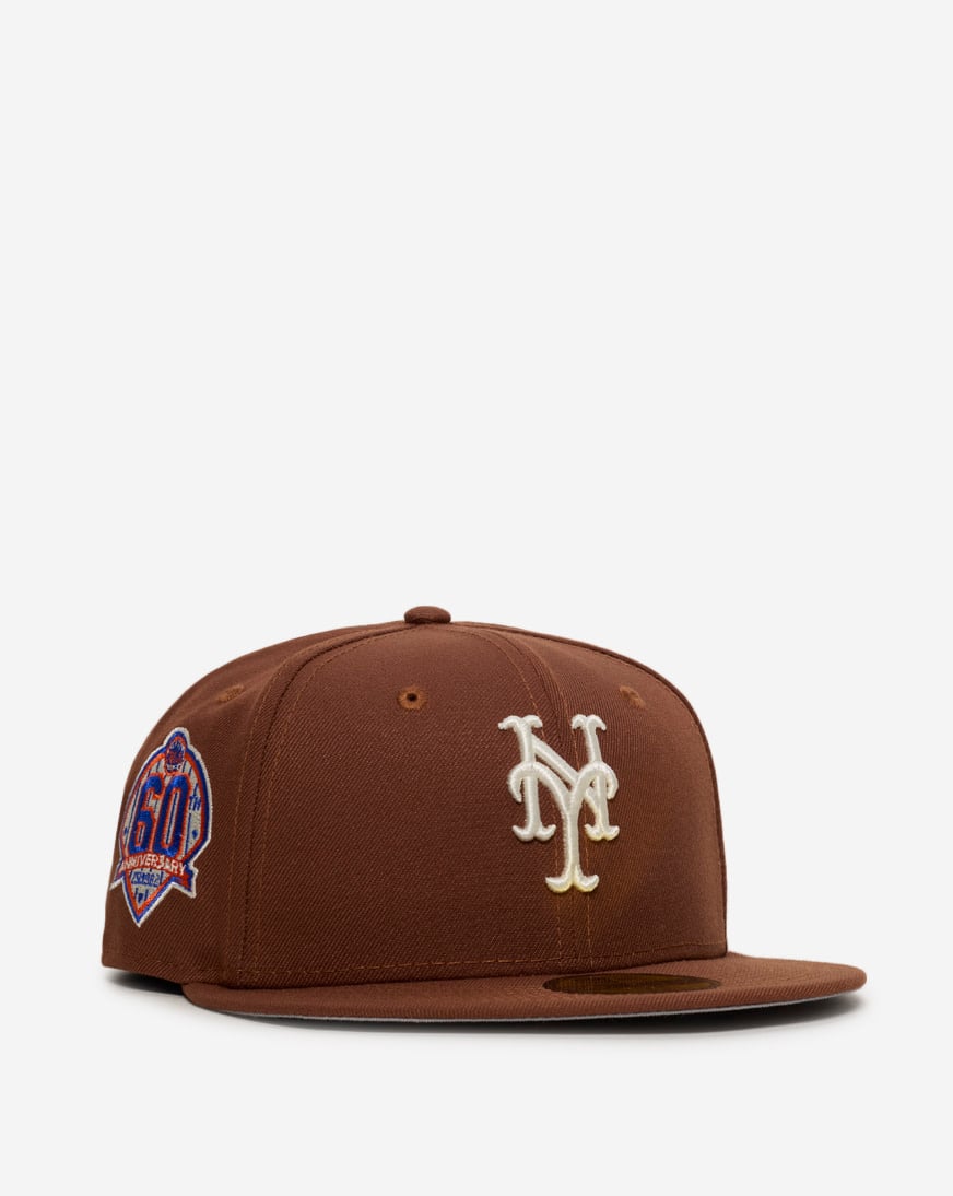 Shop New Era 59Fifty New York Mets Fitted Hat 70958611 brown