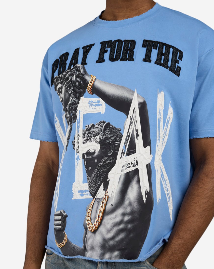 Shop STREETZ IS WATCHIN Pray For The Weak Cropped Tee SWCT5277-UNI