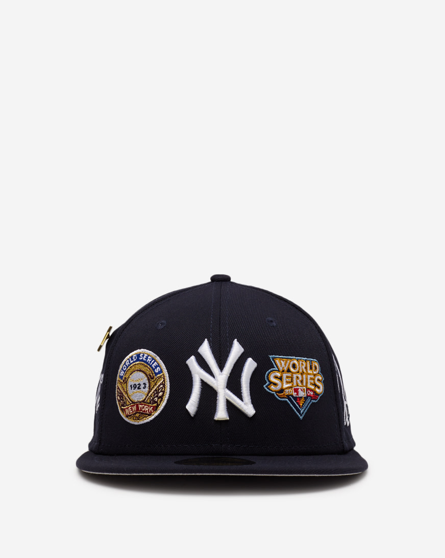 Shop New Era 5950 Yankees Historic Champs Hat 60288298 blue