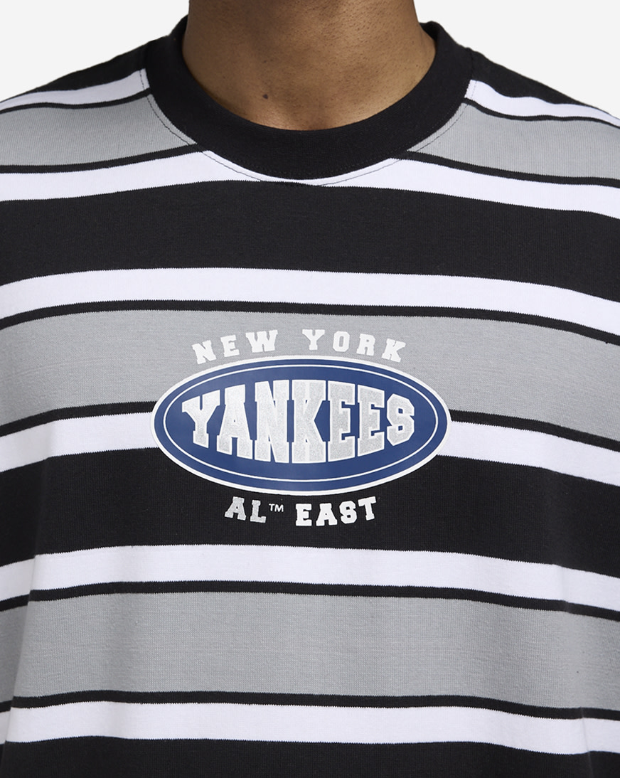 Shop Mitchell Ness New York Yankees Striped T-Shirt SS10114 