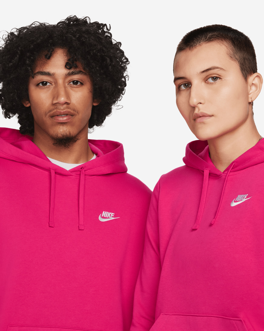 Shop Nike NSW Club Fleece Hoodie DQ5793-615 pink | SNIPES USA