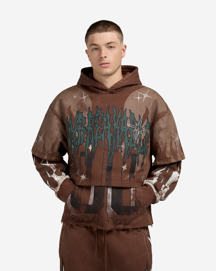Shop Smoke Rise Unbreakable Hoodie FO25617SN-MUS brown | SNIPES USA