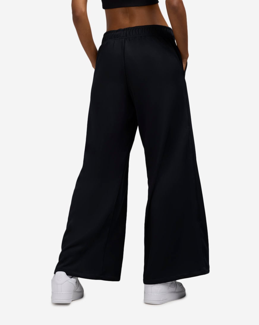Shop Nike NSW Mid-Rise Wide-Leg Track Pants IH8514-010 black