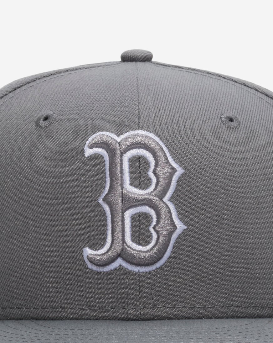 Shop New Era 59Fifty Boston Red Sox Core Fitted Hat 60956008 grey