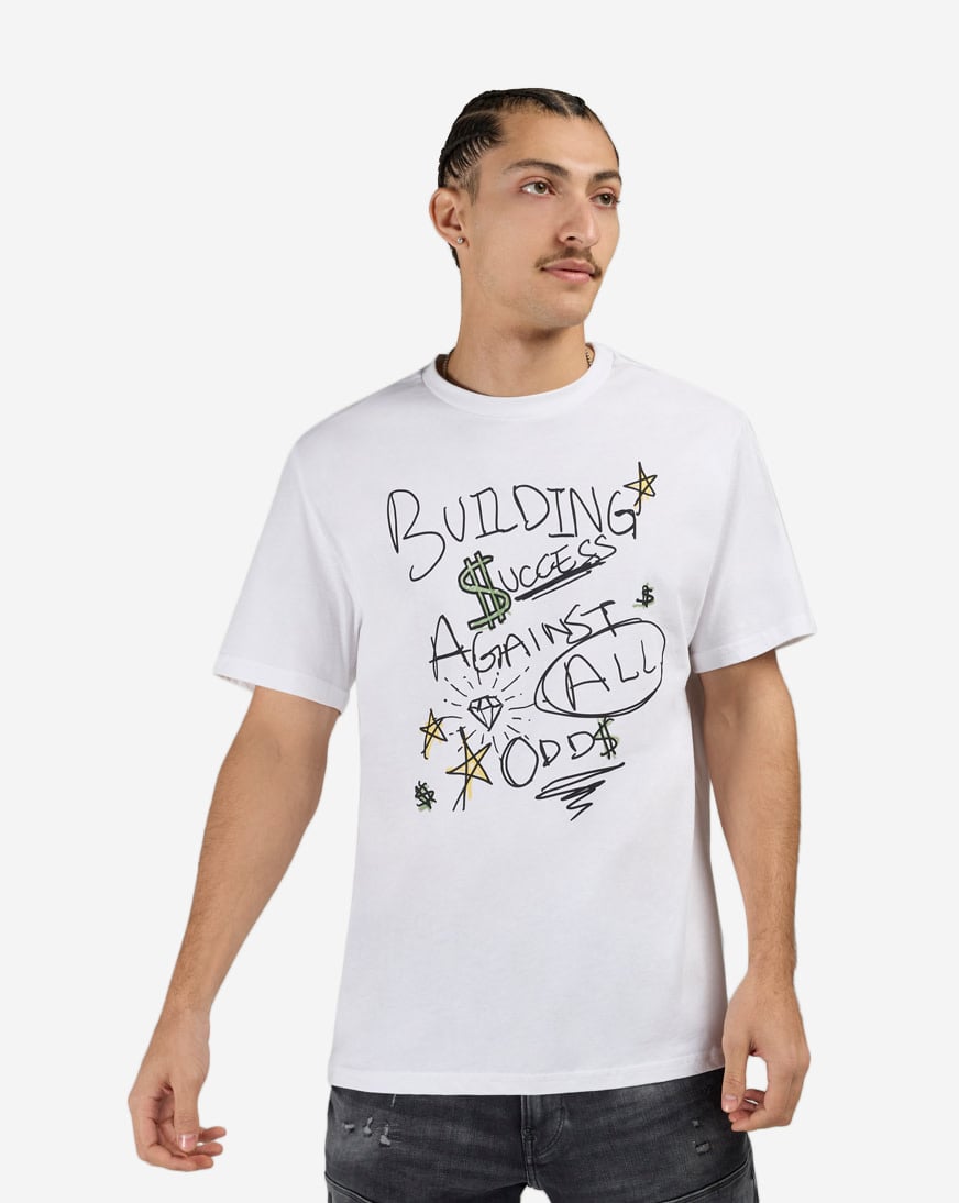 Shop Mister Tee Build Success AOO Tee MTUS485-US-00220 white