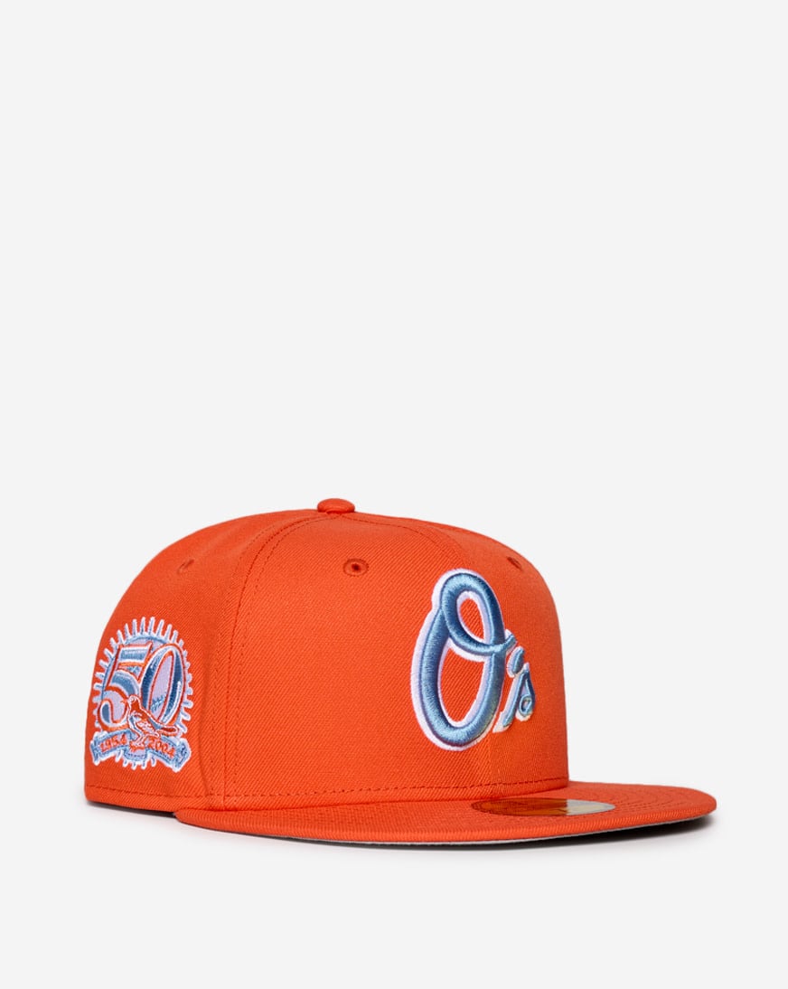 Shop New Era 59Fifty Baltimore Orioles Fitted Hat 71011925 orange