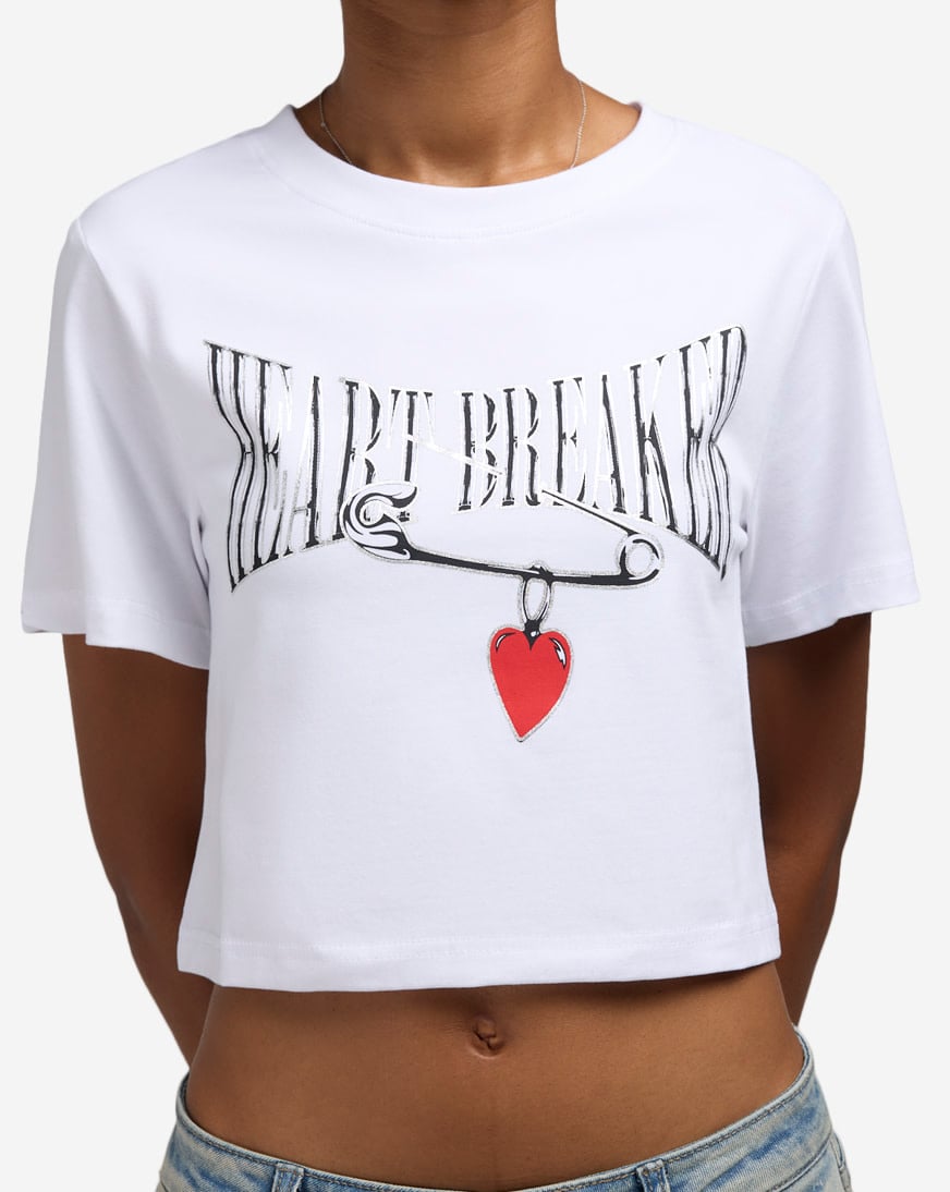お買い得商店街 Pin Heartbreaker Tees Graphic Shop Tee white MSTUS046 トップス