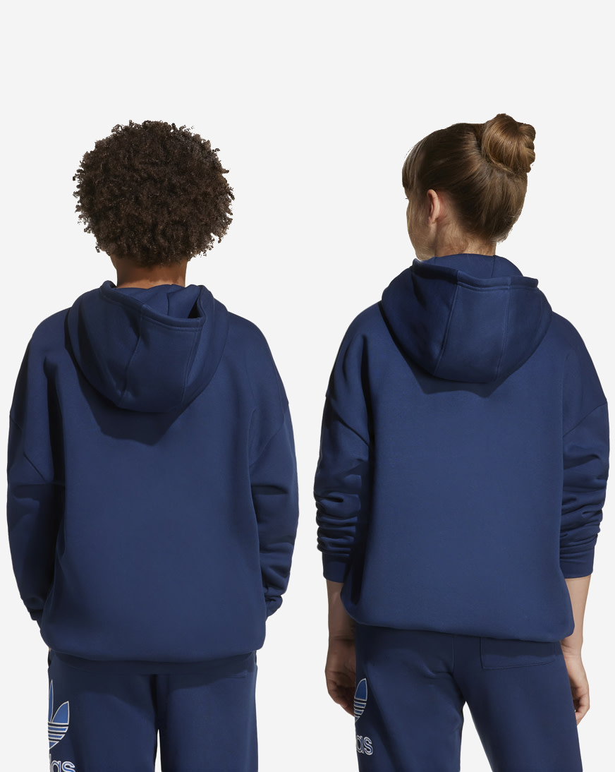 MUSINSA FOGDAWN ネイビーフーディ Shop adidas Kids' Trefoil Hoodie JV8651 blue | SNIPES USA