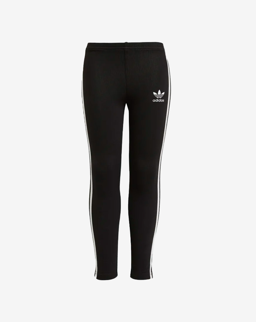 Shop adidas Little Girl 3 Stripe Leggings H25256 black SNIPES USA