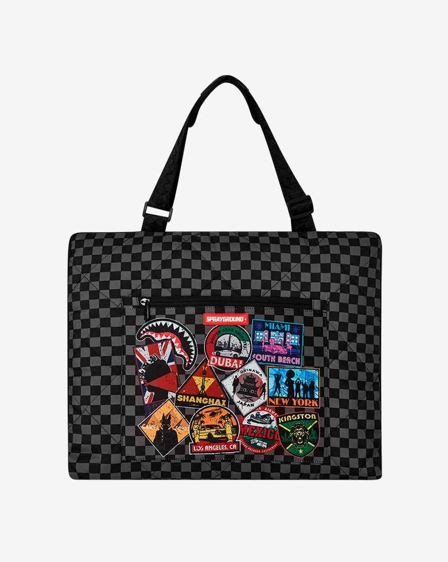 【Sprayground】Global Mogul Beach Throw Convertible トート Shop Sprayground Global Mogul Beach Throw Convertible Tote