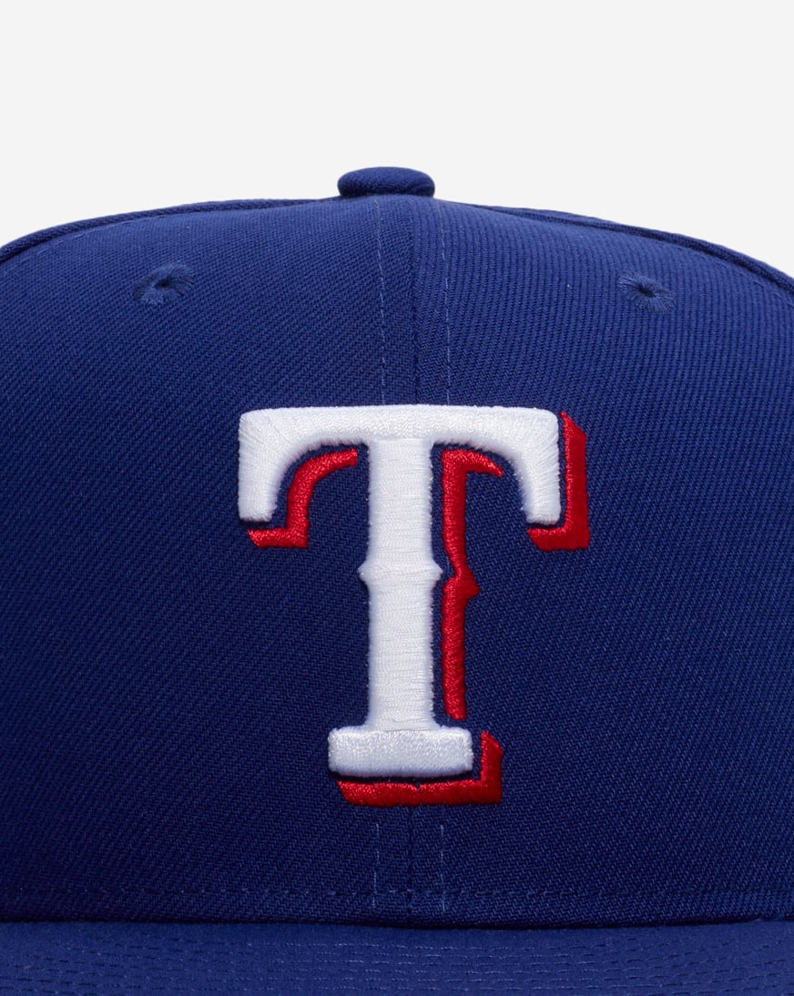 Shop New Era 9Fifty Texas Rangers OTC Snapback Hat 11590995 blue