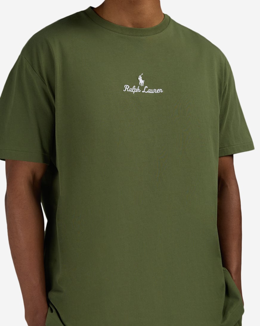 Shop Polo Ralph Lauren Jersey Knit RL Script Graphic T-Shirt