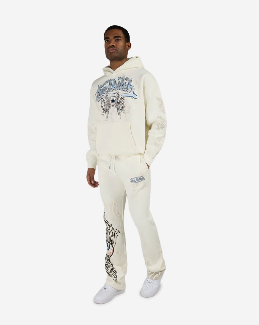 Shop Von Dutch Eye Of Fortune Flame Pullover Hoodie 4VND2B0088SN