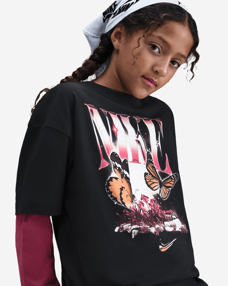 Shop Nike Big Kids' NSW T-Shirt IF2536-010 black | SNIPES USA