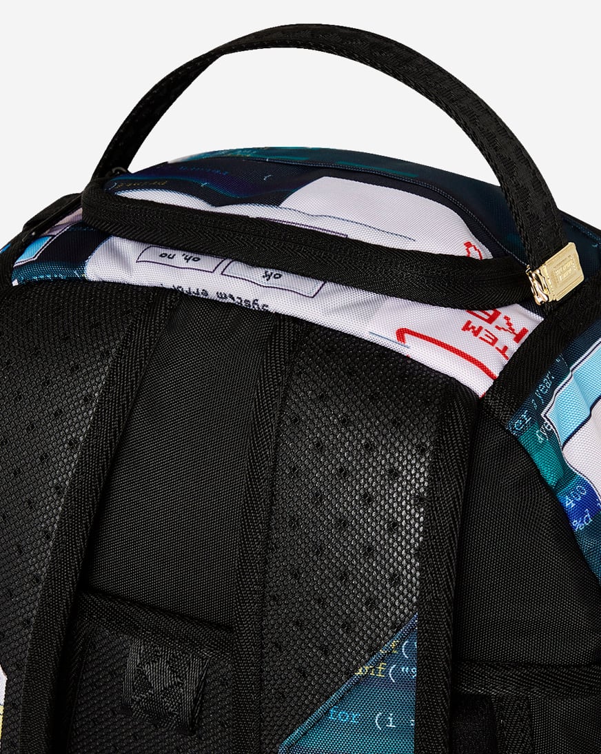 Shop Sprayground Hacked Shark DLXR Backpack B7410 multi