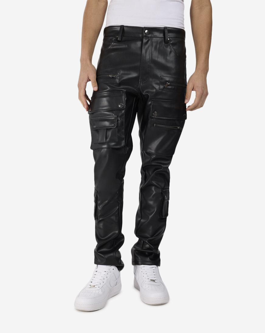 BREATH ブレス　LEATHER TRACK PANTS BADHOP Santo Leather Track Pants / Black – J.Lindeberg