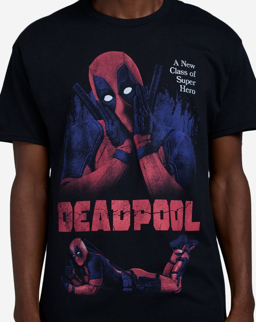 Shop Graphic Tees Deadpool Aww Tee DQN021A-BLK black