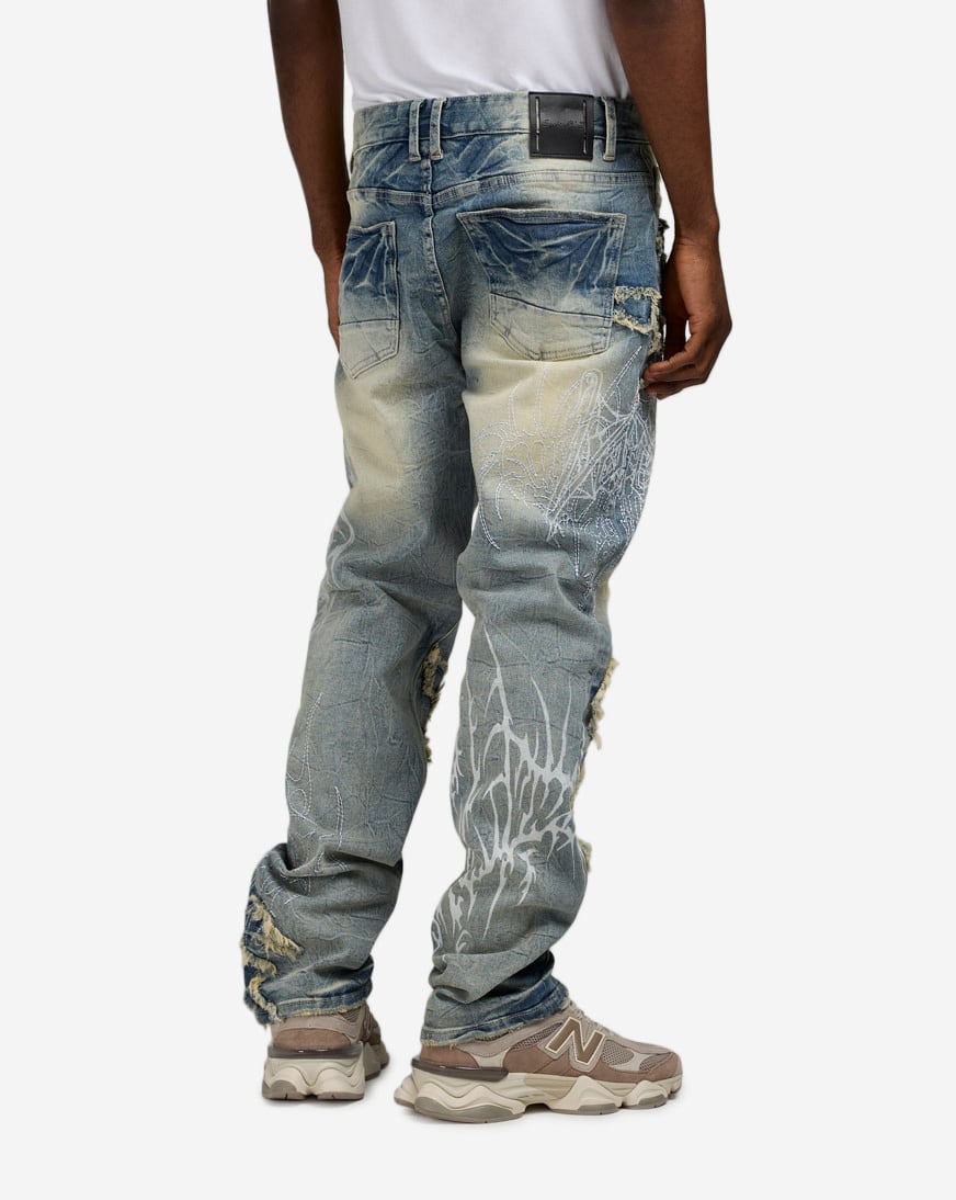 Shop Smoke Rise Ascended Jeans JP25647SN-BLU blue | SNIPES USA